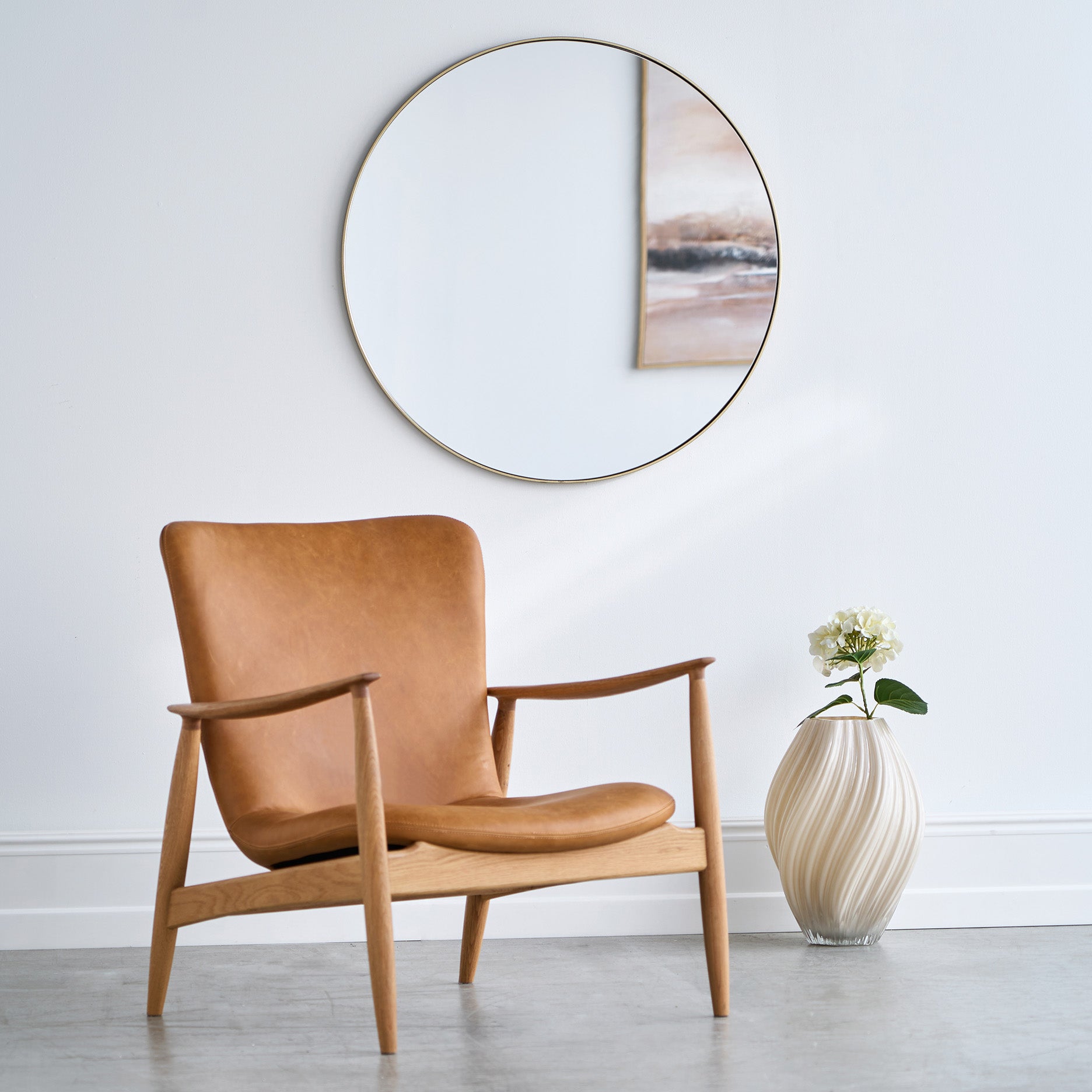 Moon spejl Ø80 cm